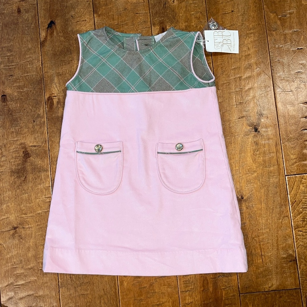 The Beaufort Bonnet Company Pink and Green Plaid Dress